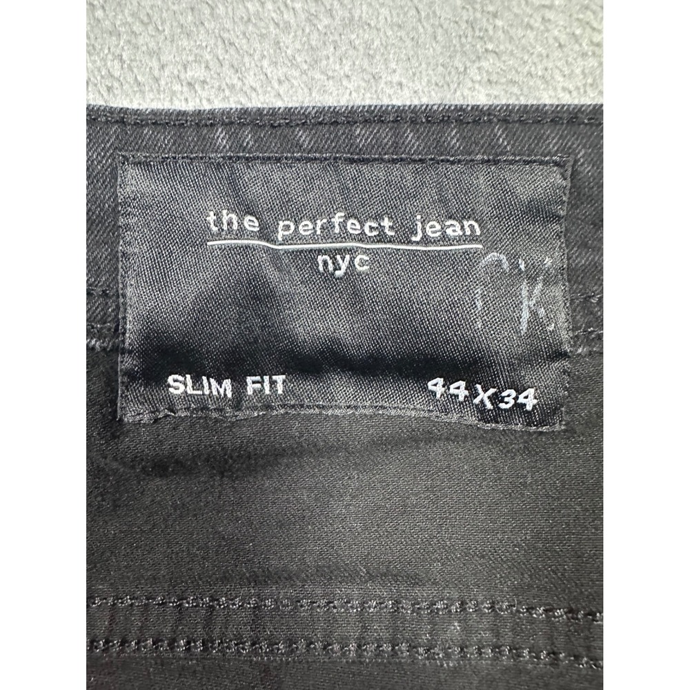 The Perfect Jean NYC Mens 44x34 Slim Fit Black Stretch Denim Jeans JUXTIBBDT34 - Picture 6 of 9
